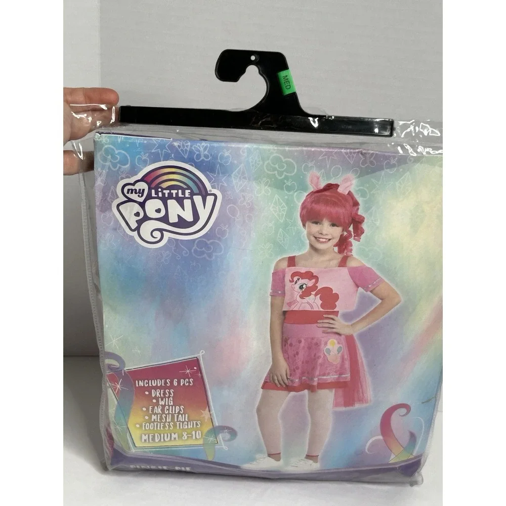 My Little Pony Pinkie Pie Halloween Costume Girls Medium 8-10 Dress, Wig, + More